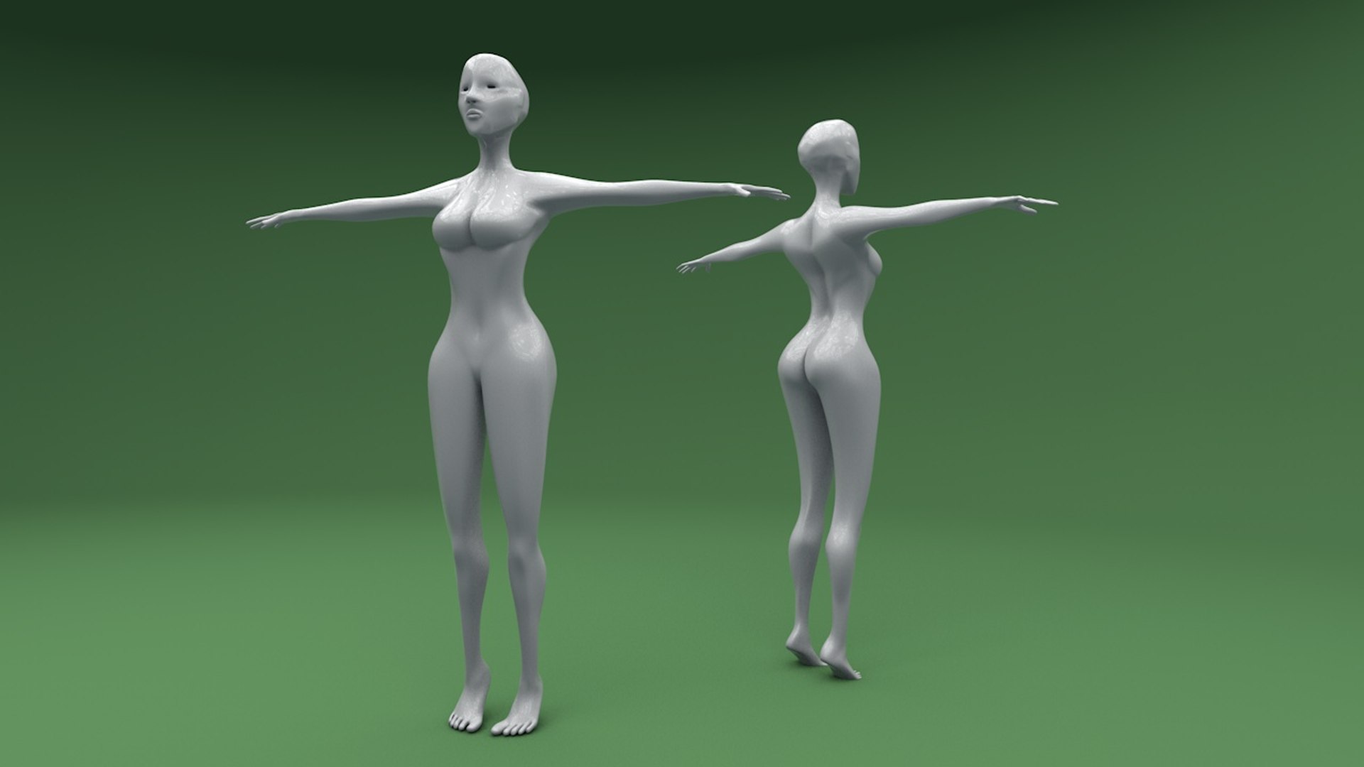 3d Model Of Female Body Meshes