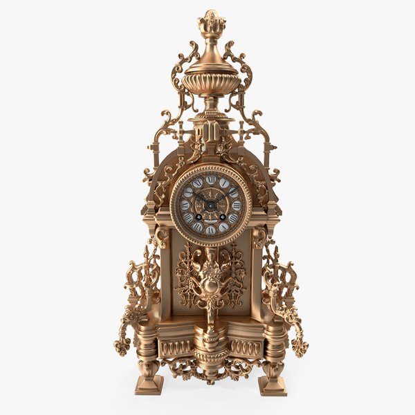 mantle clock 3d max