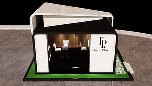 3D Show Room Store  Exhibition a670 d model