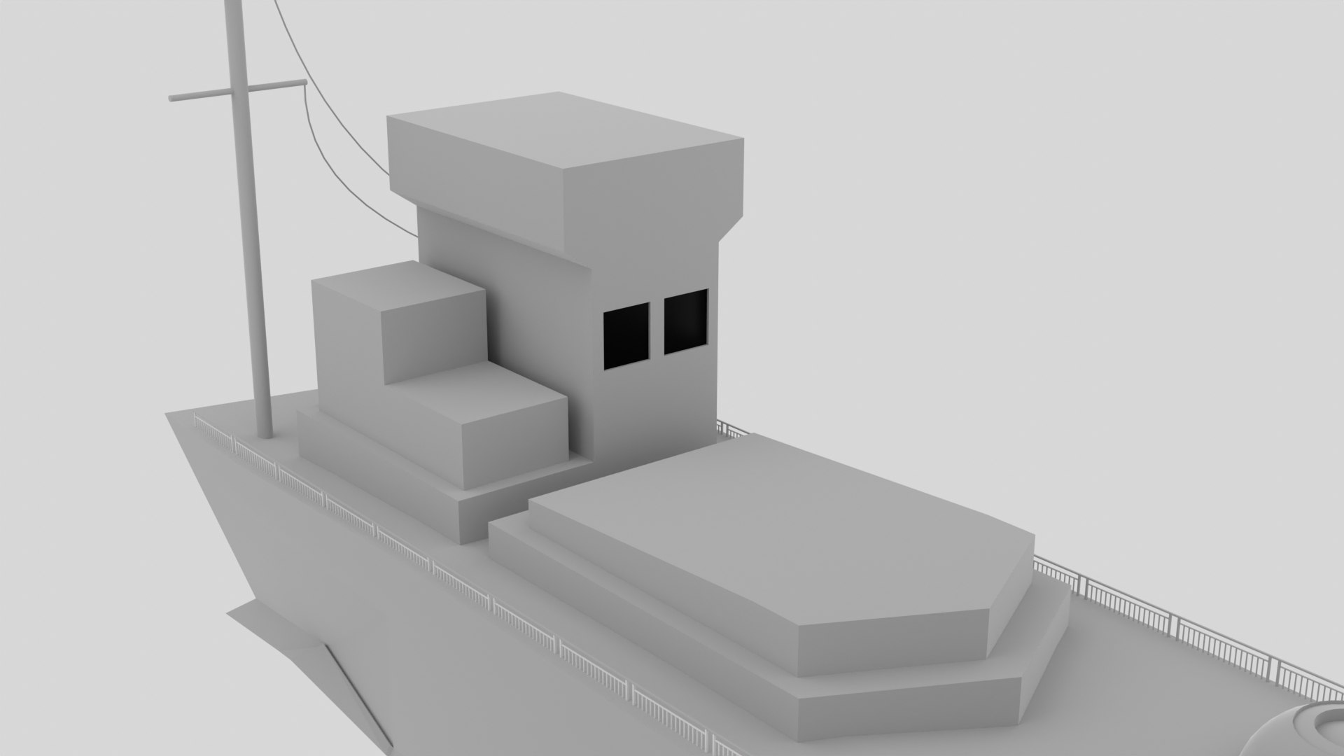 Warship Lowpoly 3D - TurboSquid 2119521