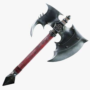 3D model Fantasy Battle Axe