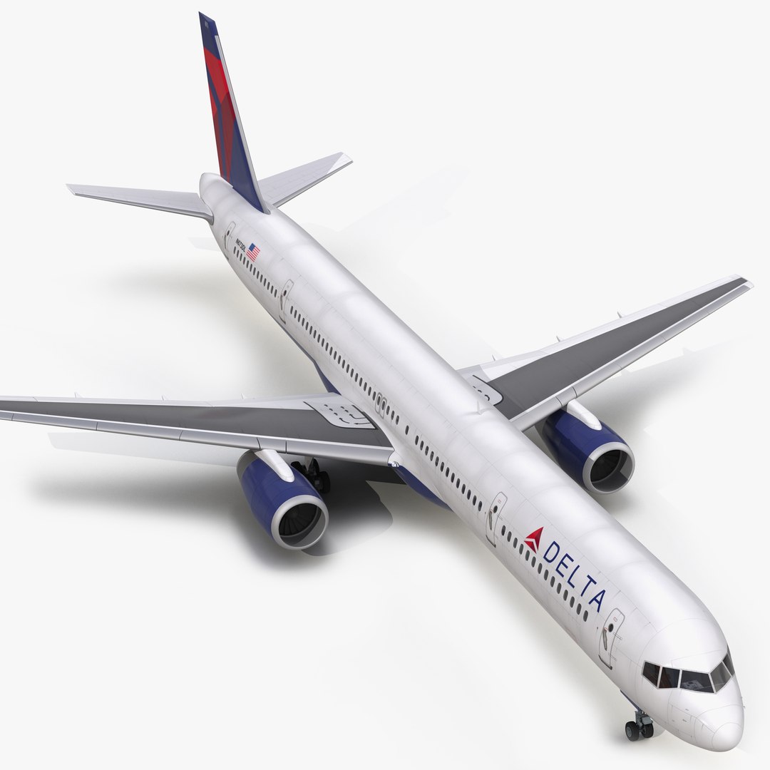 Boeing 757-300 Delta Air Lines 3D Model 3D model preview