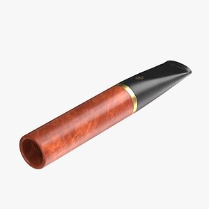 Short Cigarette Holder Dark 3D model