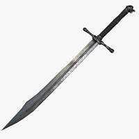 Fantasy Sword RPG German Grosse Messer Single Edge Knife Great Short Long Sword Blade Falchion