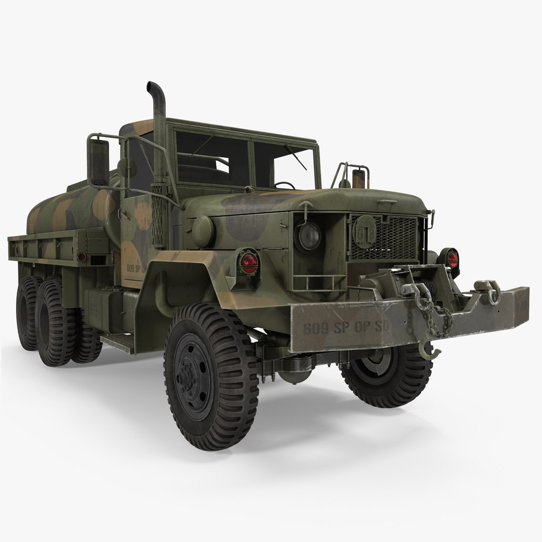 Fuel Tank Truck m49 3D Model 3D model preview