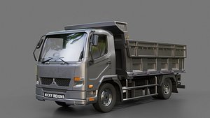 3D Mitsubishi Fuso Fighter Dump Truck model