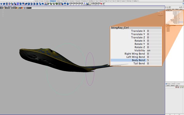 stingray customized rig sets 3d model