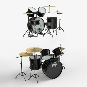 Full Black Drum set