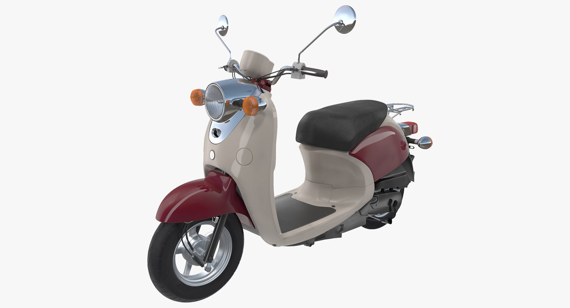 Classic Scooter Motorcycle Generic 3D model preview