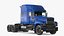 2025 Semi Truck Blue 3D model