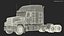 2025 Semi Truck Blue 3D model