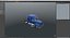 2025 Semi Truck Blue 3D model