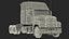 2025 Semi Truck Blue 3D model