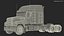 2025 Semi Truck Blue 3D model