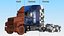 2025 Semi Truck Blue 3D model