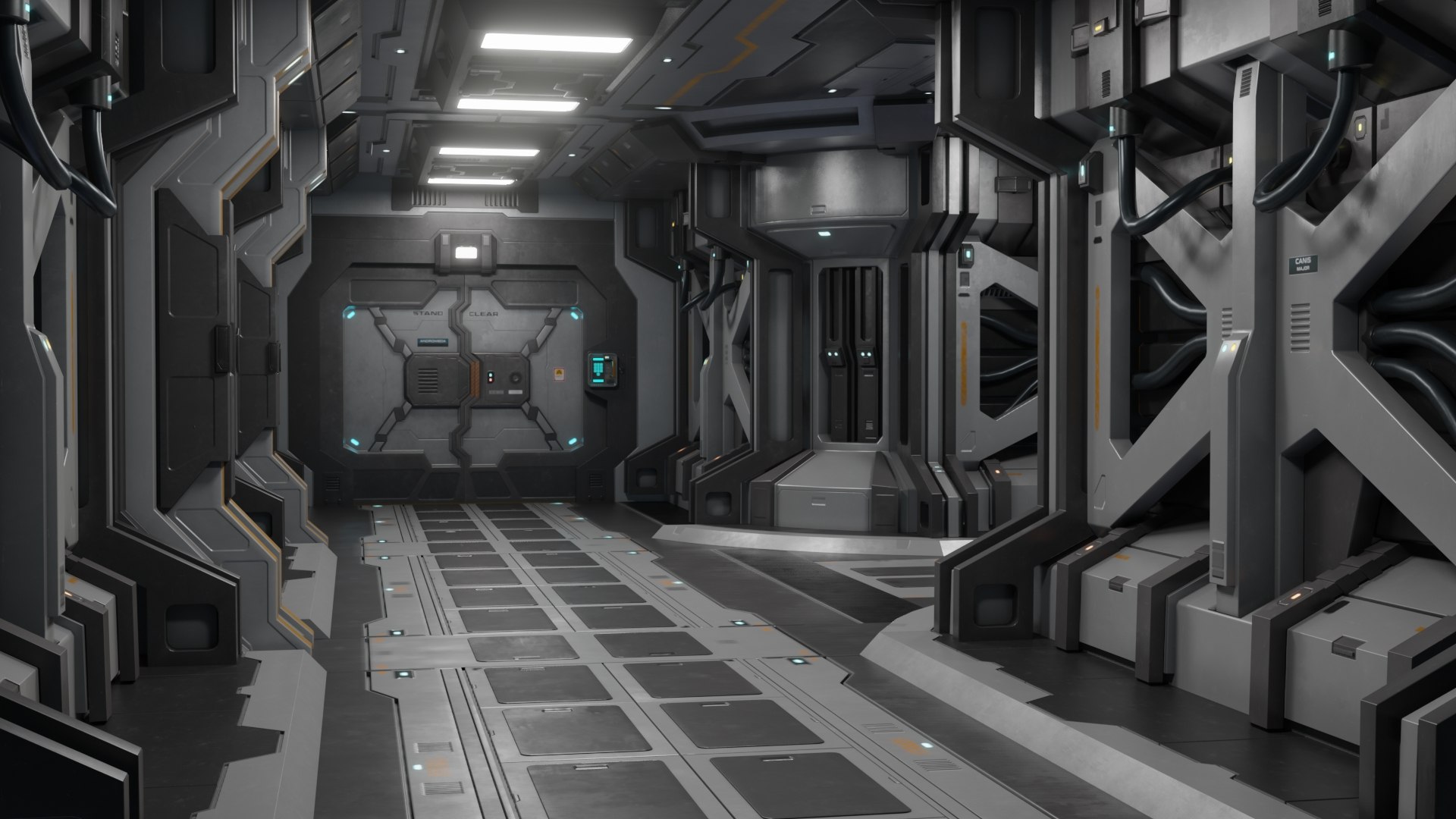 Sci Fi Modular Corridor D Turbosquid