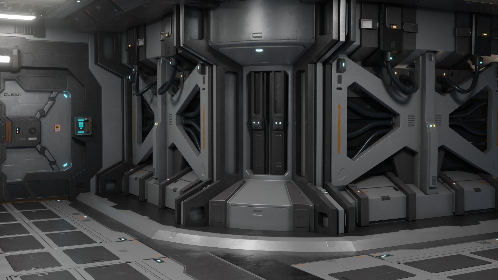 Sci Fi Modular Corridor 3D - TurboSquid 1628642