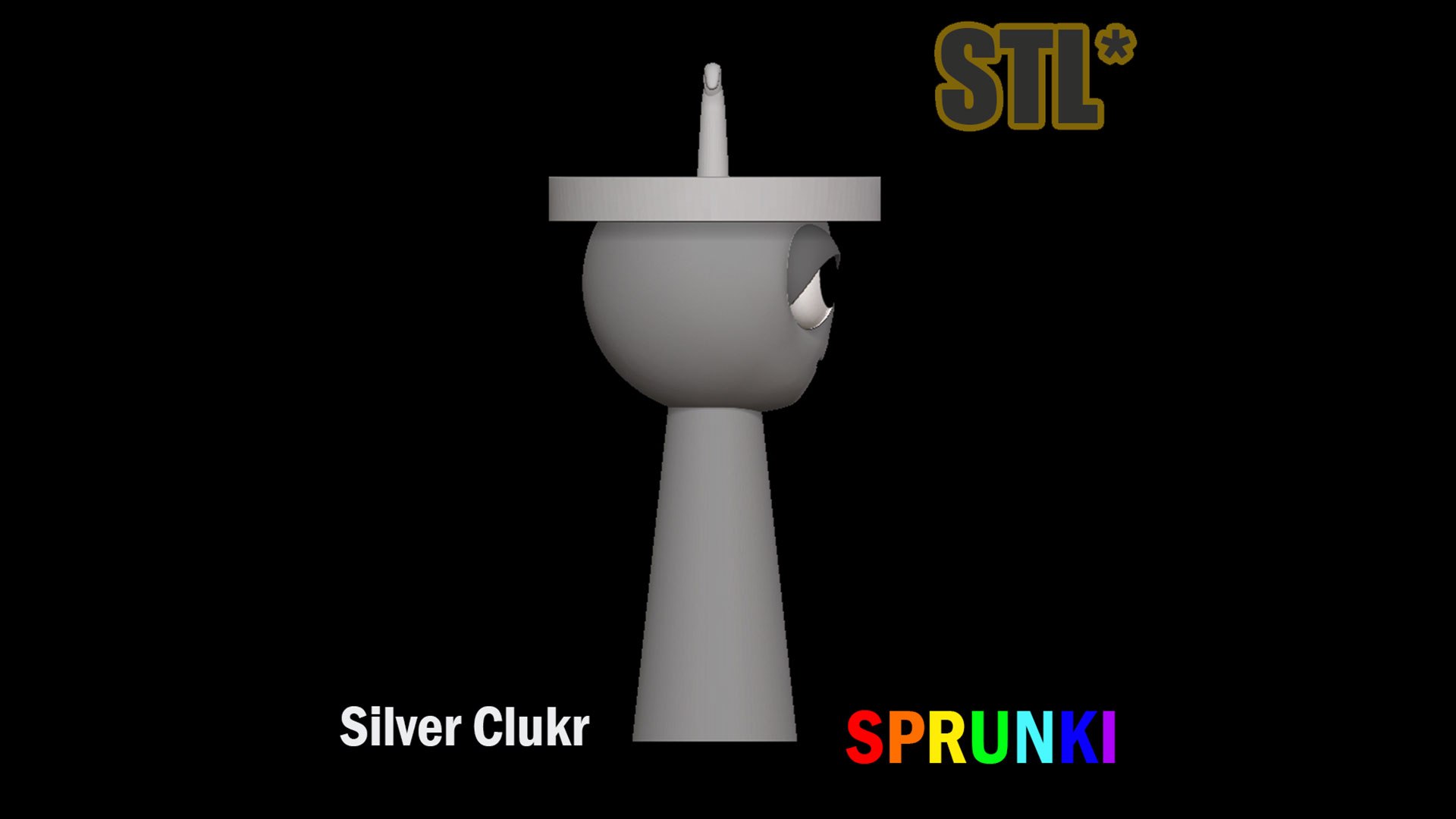3D Sprunki Incredibox Silver Clukr STL 3D Character Fanart - TurboSquid ...