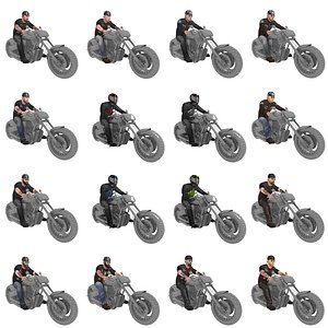 Bikers Mega Pack Rigged