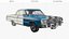 3D Chevrolet Impala 1964 Classic Coupe Blue model