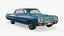 3D Chevrolet Impala 1964 Classic Coupe Blue model
