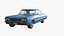 3D Chevrolet Impala 1964 Classic Coupe Blue model
