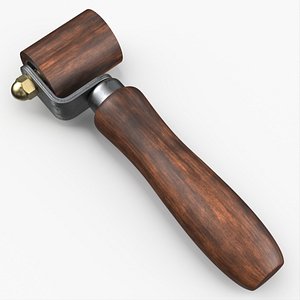 Wooden Pressing Roller 3D