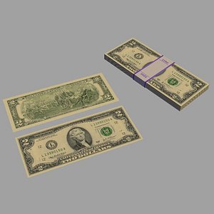 dollar bill 3d model