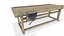 Old Wooden Workbench Low-poly PBR