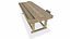 Old Wooden Workbench Low-poly PBR
