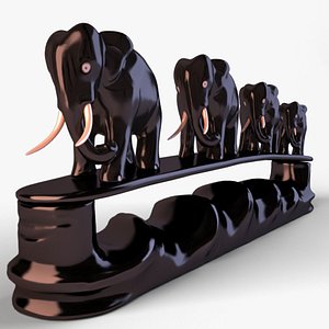 3d model elephant sculpture