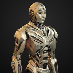 FUTURISTIC ROBOT MAN 3 - Rigged