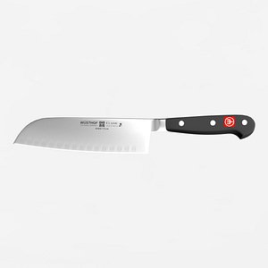 3D wusthof santoku knife