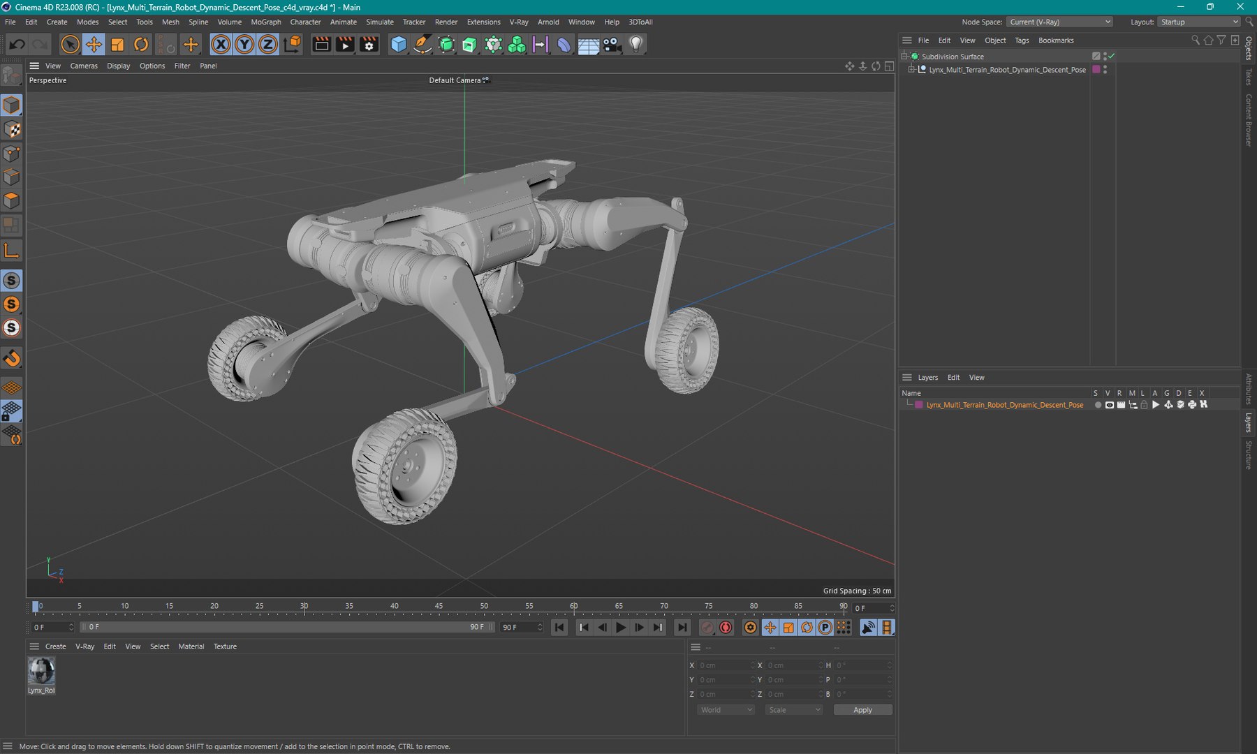 Lynx Multi Terrain Robot Dynamic Descent Pose 3D - TurboSquid 2378205
