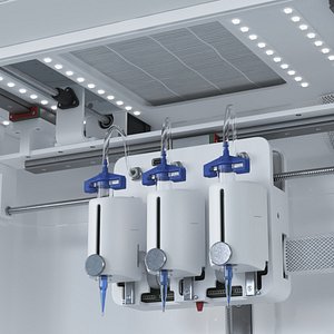 3D Bioprinter With Tissue Samples 3D model