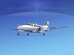 3d model beechcraft air