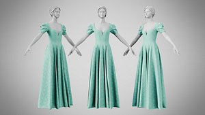 Dress 07 Cyan