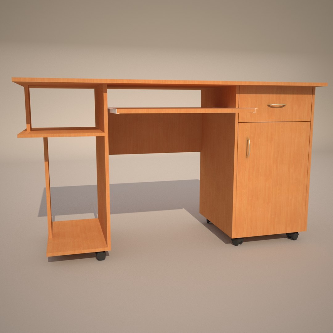 Computer Table 3d Model