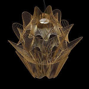 Terzani moire ceiling light 3d model
