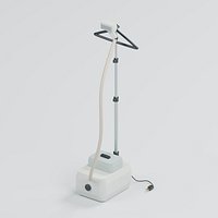 Upright Garment Steamer with Telescopic Pole and Fabric Hose