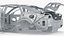 Car Frame Unibody Structure Rigged