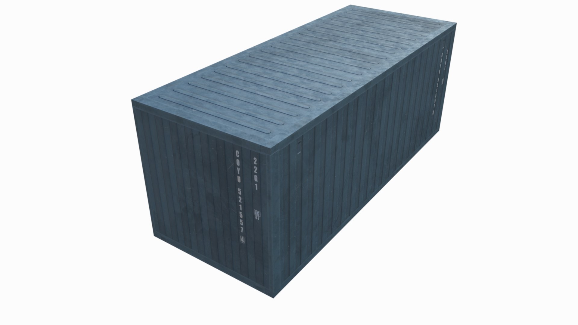 Container 20 Ft ISO Low Poly Model - TurboSquid 2142594