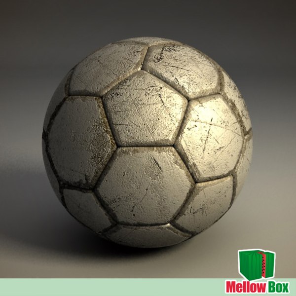 old soccer football ball 3d model