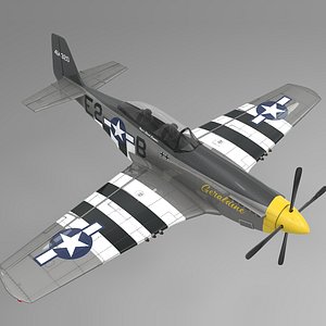 e2b north american p-51 mustang 3D model