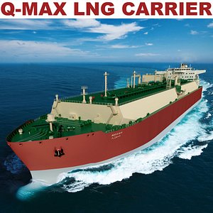 q-max carrier lng mozah 3d model