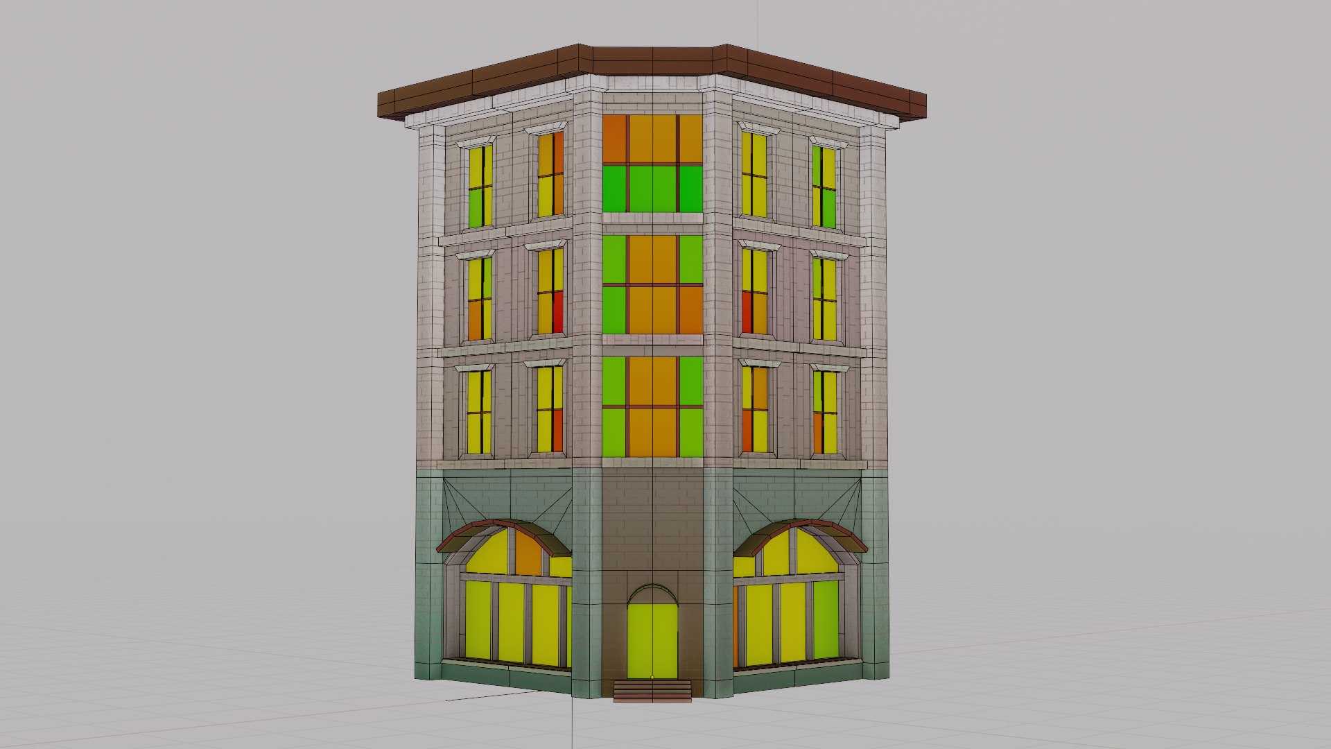 Free PBR Stylized Building 3D Model TurboSquid 2046978