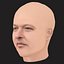 Low Poly Action Bronson Rapper Head