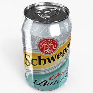 Beverage Can 330 ml Schweppes 3D model