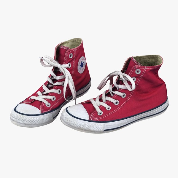 3D converse shoes scanned model