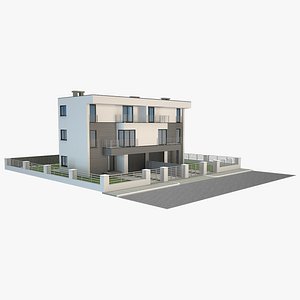 3D house modern